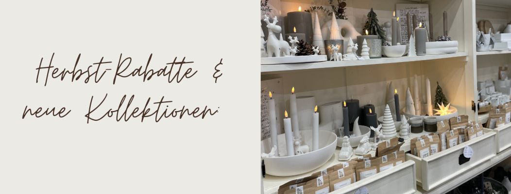 Herbst-Rabatte und neue Kollektionen - 