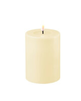 LED-Stumpenkerze 7,5x10cm "creme" von DELUXE...