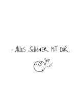 Postkarte "Alles schöner" von eDITION GUTE...