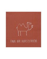 Cocktailserviette 25x25 "Ende der Durststrecke"...