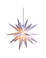 Sterntaler Stern weiß 18 Zacker 25cm von DecoTrend