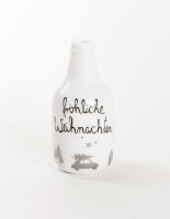 Mini Winter Flaschenvase "Fröhliche...