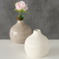 Vase "Kaylee" cremeweiß