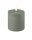 LED-Stumpenkerze 10x10cm "Salbei Green" von DELUXE Homeart