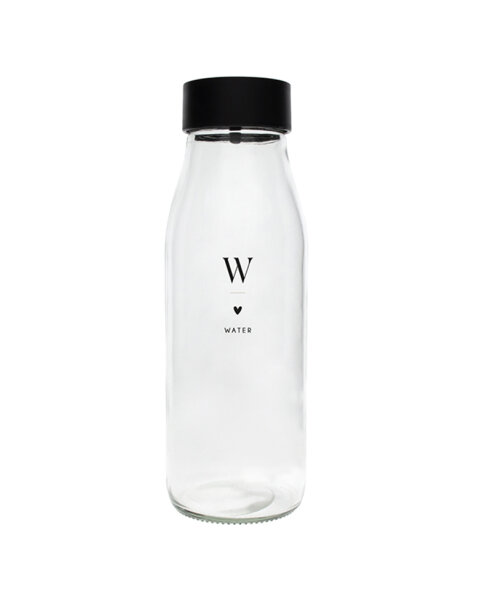 Glasflasche "W-Water" von Bastion Collections