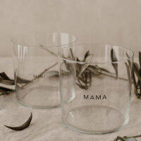 Trinkglas "Mama" von Eulenschnitt