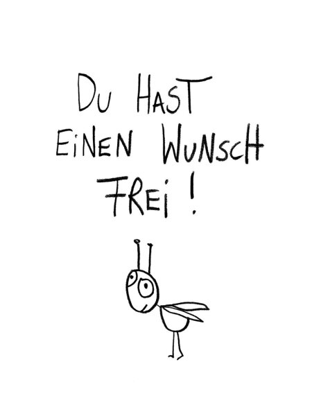 Postkarte "Wunsch frei" von eDITION GUTE GEISTER