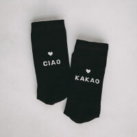 Socken schwarz "ciao kakao" Größe...