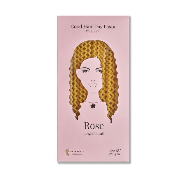 Good Hair Day Pasta "Rose Lunghi Bucati" von Greenomic 500g