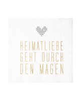 Cocktailserviette 25x25 "Heimatliebe" von...