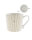 Tasse / Mug "white/Stripes in Caramel" von Bastion Collections