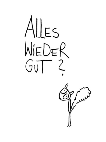 Postkarte "Wieder gut?" von eDITION GUTE GEISTER