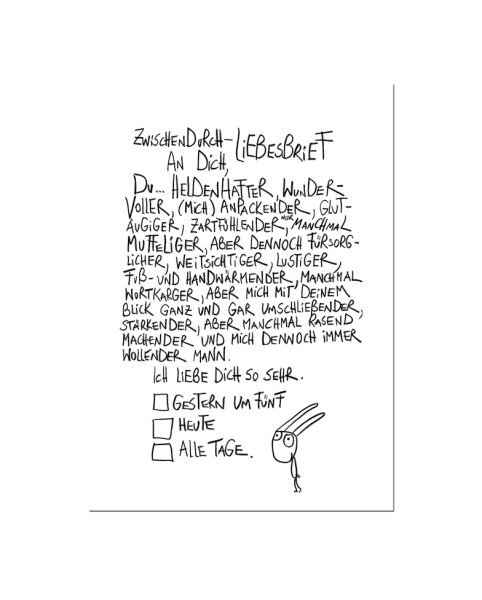 Postkarte "Von Frau zu Mann" von eDITION GUTE GEISTER