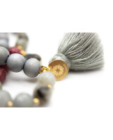 Armband Mala Twin "Gloomy Grey" von...