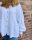Musselinbluse regular "weiß" One Size