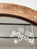 Sticker "You look gorgeous" von Mellow Words