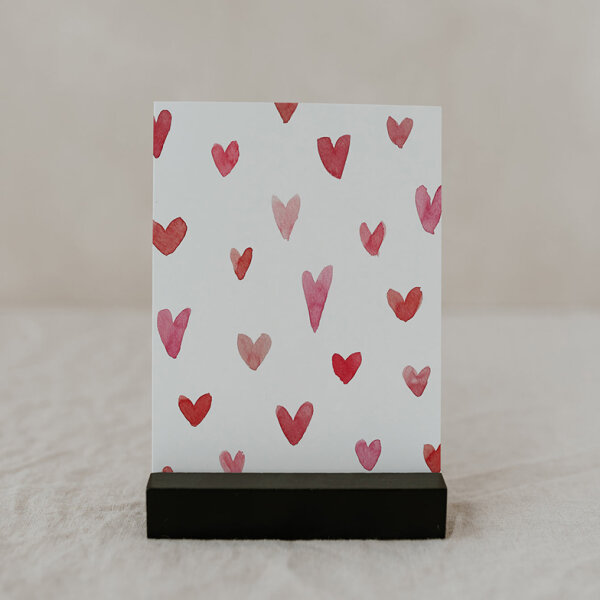 Postkarte "Hearts" von Eulenschnitt