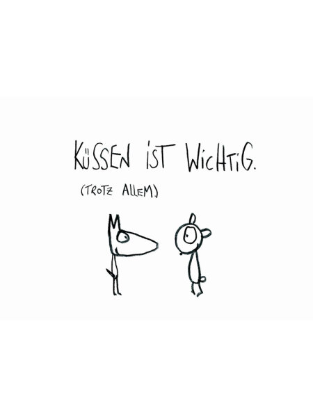 Postkarte "Küssen ist wichtig" von eDITION GUTE GEISTER