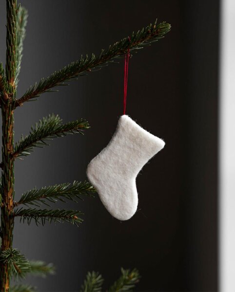 Filz-Weihnachtsstrumpf "Ullstorp" white von Storefactory