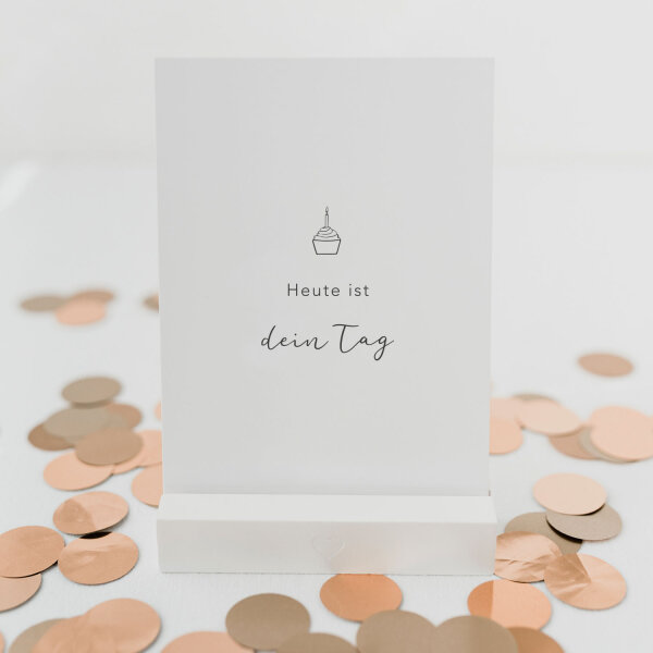 Postkarte "Dein Tag" von Eulenschnitt