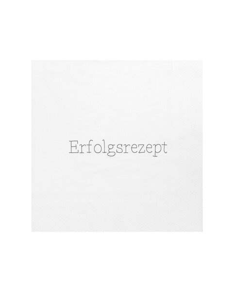 Serviette 33x33 "Erfolgsrezept" von Räder