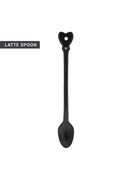 Langer Löffel "Latte matt black" von Bastion Collections