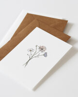 Postkarte "Blumenbouquet" von Inkylines