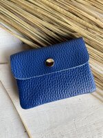 Leder-Portemonnaie S royalblau