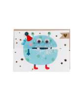 Monsterkarte Blaues Monster "Alles Gute" von...