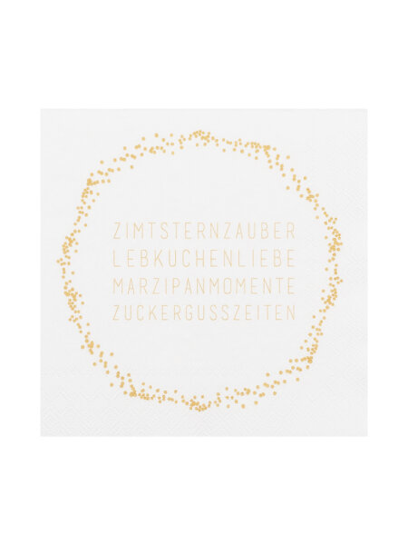 Cocktailserviette 25x25 "Zimtsternzauber" von Räder