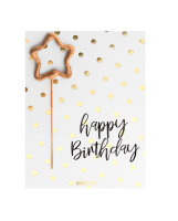 Mini Wondercard "Happy Birthday" Polka dots von...