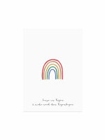 Postkarte "Regenbogen" von Eulenschnitt