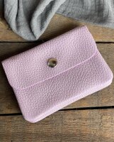 Leder-Portemonnaie S Flieder