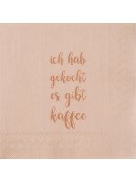 Cocktailserviette 25x25 "Ich hab gekocht, es gibt...