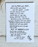 Postkarte "und das Meer..." von eDITION GUTE...