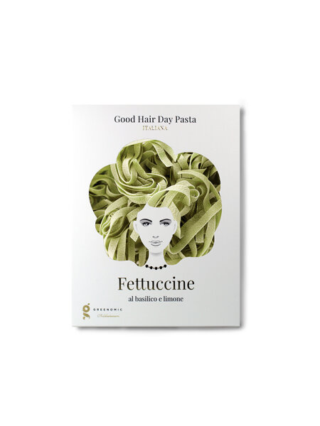 Good Hair Day Pasta "Fettuccine Basil & Lemon" von Greenomic 250g