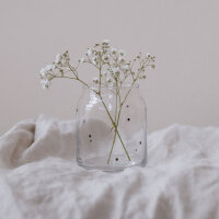Vase aus Glas klein "Punkte" von Eulenschnitt