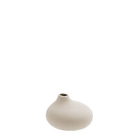 Vase Källa small low beige von Storefactory