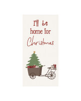 Serviette "Ill be home for Christmas" von IB...