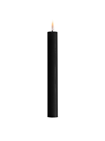 LED-Stabkerze 15cm "schwarz" 2er Set von DELUXE Homeart