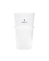 Latteglas "Happy Lovely" von Bastion Collections