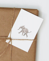 Postkarte "Elefantenbaby" von Inkylines