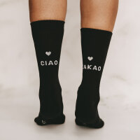 Socken schwarz "ciao kakao" Größe...