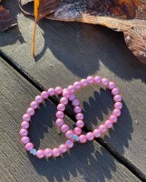 Perlenarmband 8mm rosa von Perlenprinz