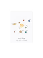 Postkarte "Sonnensystem" von Eulenschnitt