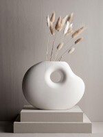 Vase "Lunden" white von Storefactory