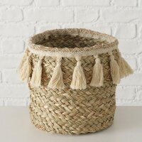 Korb "Kaja" klein mit Quaste von Boltze