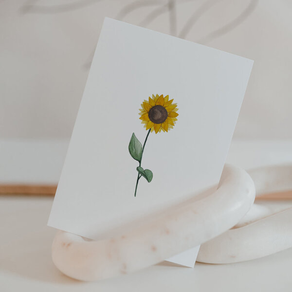 Postkarte "Sunflower" von Eulenschnitt