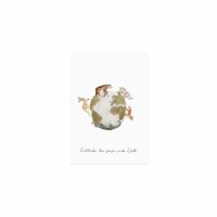Postkarte "Weltendecker" von Eulenschnitt