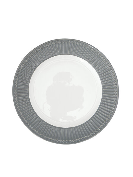 Speiseteller / Dinner plate "Alice stone grey" von GreenGate